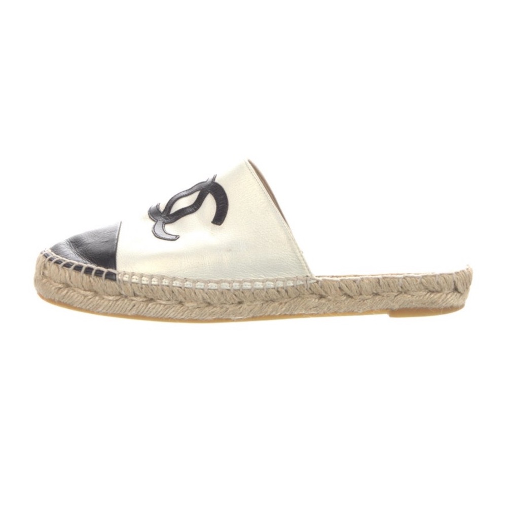 Chanel Espadrille Slides Size 38 View 3